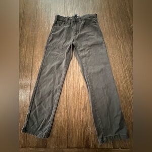U.S. Polo Assn. Boys Stretch 5-Pocket Straight Fit Pant, Sizes 7. Gray